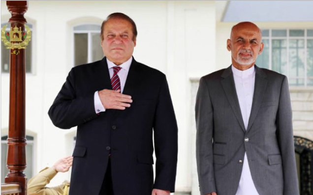 دیدار نواز شریف و رییس‌جمهورغنی  در ترکمنستان